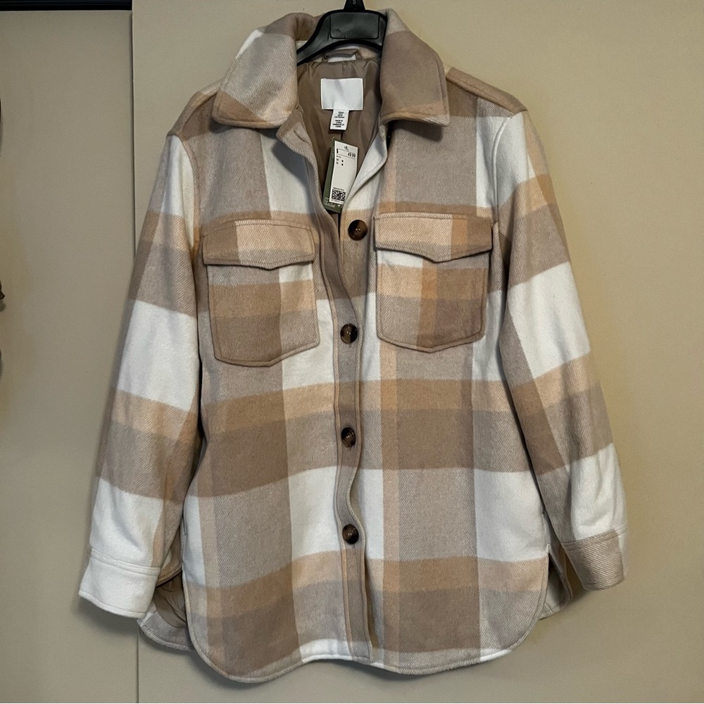 H&M Plaid Shacket